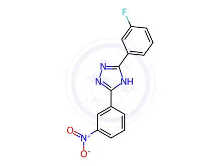 Chemical structure of 5-(3-Fluorophenyl)-3-(3-nitrophenyl)-1H-1,2,4-triazole