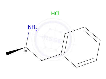 Chemical structure of L-amphetamine Hydrochloride