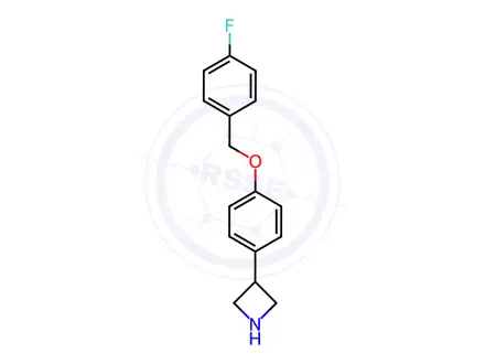 Chemical structure of 3-(4-((4-fluorobenzyl)oxy)phenyl)azetidine