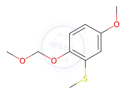 Chemical structure of Benzene, 4-methoxy-1-(methoxymethoxy)-2-(methylthio)-