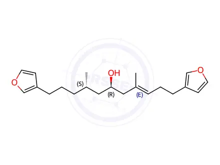 Chemical structure of furospongin 1