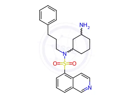 Chemical structure of N-(3-Aminocyclohexyl)-N-(3-phenylpropyl)isoquinoline-5-sulfonamide