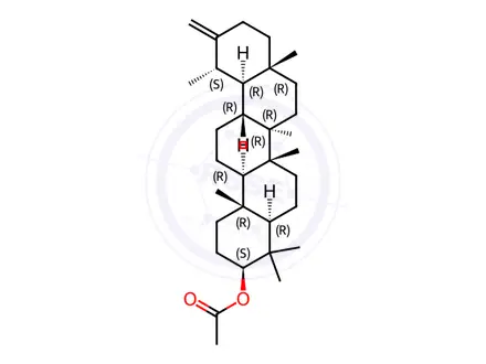 Chemical structure of Taraxasteryl acetate