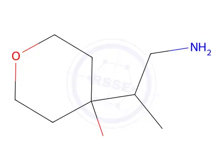 Chemical structure of 4-(1-Aminopropan-2-yl)tetrahydro-2h-pyran-4-ol