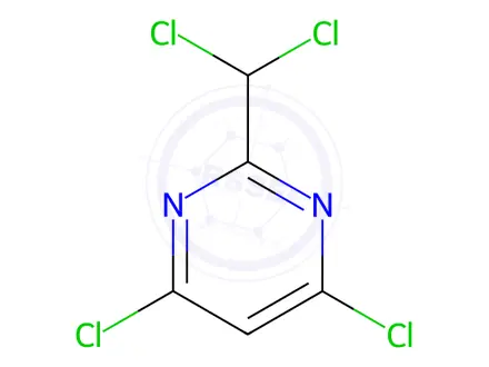 Chemical structure of 4,6-Dichloro-2-(dichloromethyl)pyrimidine