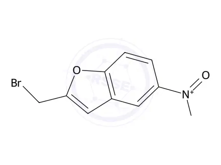 Chemical structure of 2-bromoÂmethyl-5-nitroÂbenzÂofuran