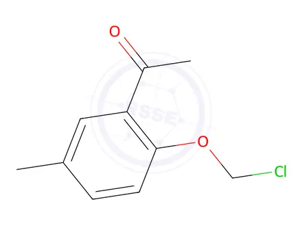 Chemical structure of 1-(2-(Chloromethoxy)-5-methylphenyl)ethan-1-one