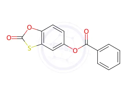 Chemical structure of 2-Oxobenzo[d][1,3]oxathiol-5-yl benzoate