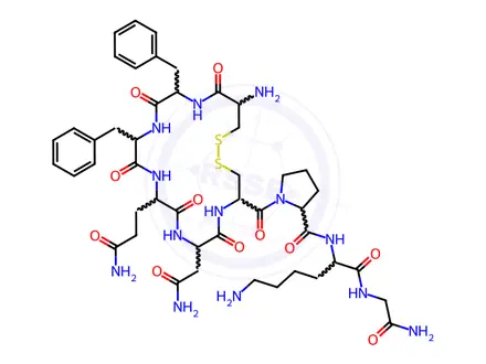 Chemical structure of Felypressin Acetate