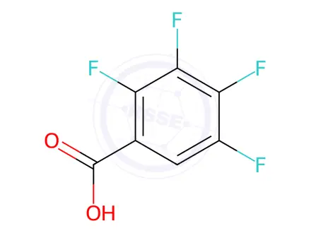 Chemical structure of 2,3,4,5-Tetrafluorobenzoic acid