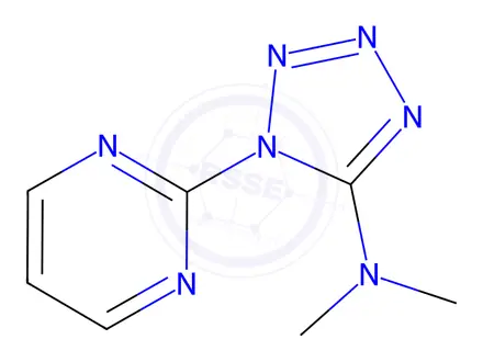 Chemical structure of N,N-dimethyl-1-(pyrimidin-2-yl)-1H-tetrazol-5-amine