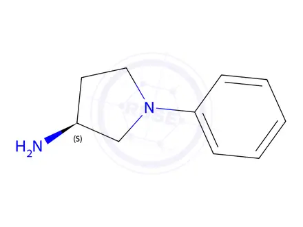 Chemical structure of (3S)-1-Phenylpyrrolidin-3-amine hydrochloride