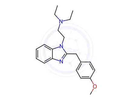 Chemical structure of Metodesnitazene