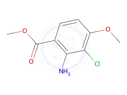 Chemical structure of Methyl 2-amino-3-chloro-4-methoxybenzoate