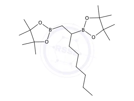 Chemical structure of 2,2'-(Octane-1,2-diyl)bis(4,4,5,5-tetramethyl-1,3,2-dioxaborolane)
