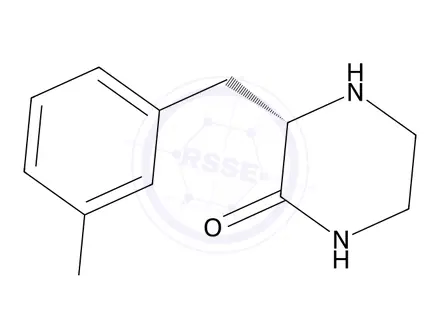 Chemical structure of (S)-3-(3-Bromobenzyl)piperazin-2-one