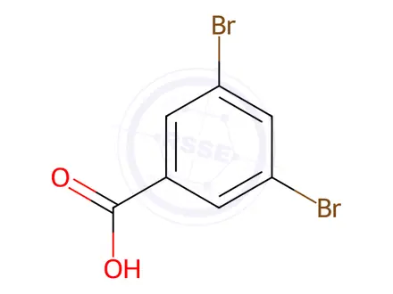 Chemical structure of 3,5-Dibromobenzoic acid