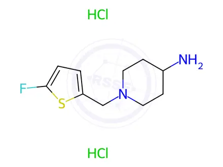 Chemical structure of 1-((5-Fluorothiophen-2-yl)methyl)piperidin-4-amine