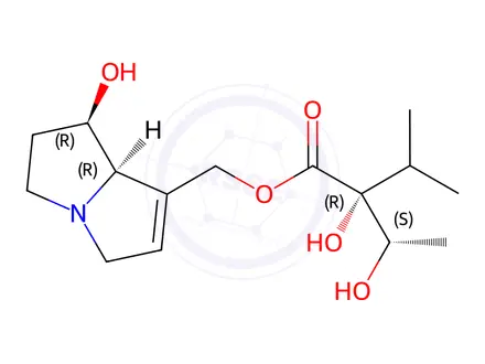 Chemical structure of Indicine