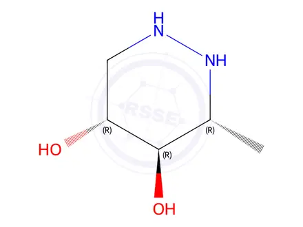 Chemical structure of 4,5-Pyridazinediol,hexahydro-3-methyl-,(3R,4R,5R)-(9CI)