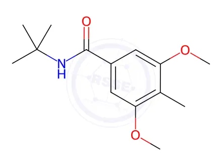 Chemical structure of n-(Tert-butyl)-3,5-dimethoxy-4-methylbenzamide