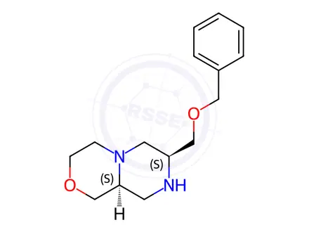 Chemical structure of (7S,9aS)-7-((Benzyloxy)methyl)octahydropyrazino[2,1-c][1,4]oxazine