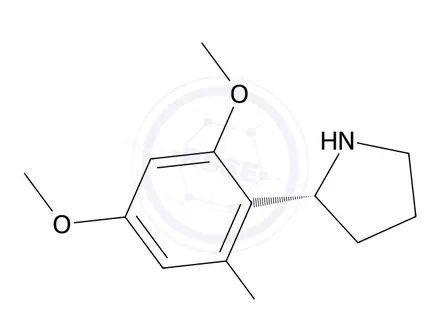 Chemical structure of (R)-3,5-dimethoxy-2-(pyrrolidin-2-yl)phenol
