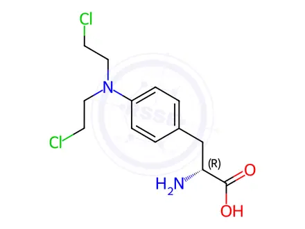 Chemical structure of Melphalan D-Isomer