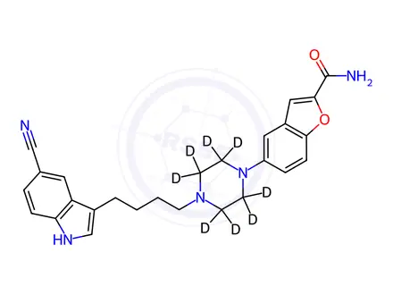 Chemical structure of Vilazodone-d8