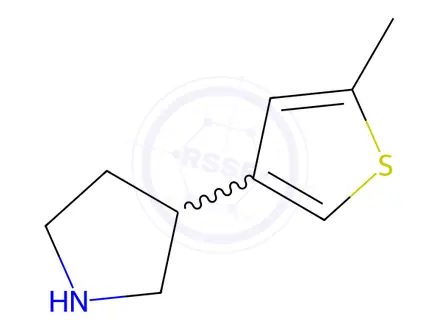 Chemical structure of 3-(5-methylthiophen-3-yl)pyrrolidine