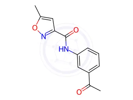 Chemical structure of n-(3-Acetylphenyl)-5-methylisoxazole-3-carboxamide