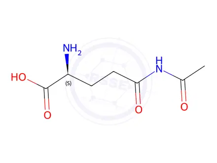 Chemical structure of (S)-5-Acetamido-2-amino-5-oxopentanoic Acid