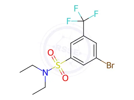 Chemical structure of N,N-Diethyl 3-bromo-5-trifluoromethylbenzenesulfonamide