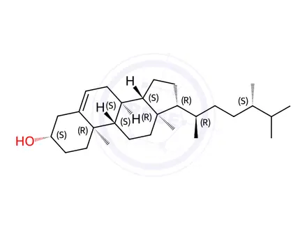 Chemical structure of 22-DIHYDROBRASSICASTEROL
