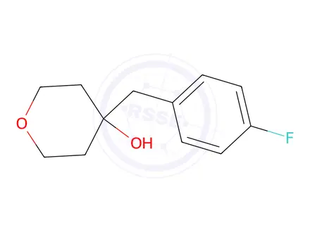Chemical structure of 4-[(4-fluorophenyl)methyl]oxan-4-ol