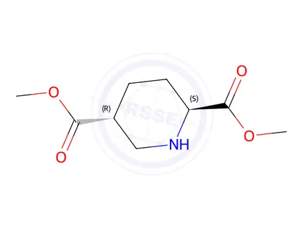 Chemical structure of (2S,5R)-Dimethyl piperidine-2,5-dicarboxylate