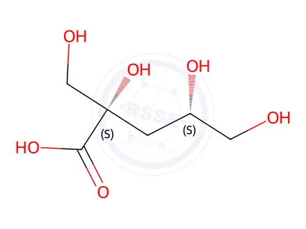 Chemical structure of α-D-Isosaccharinic acid