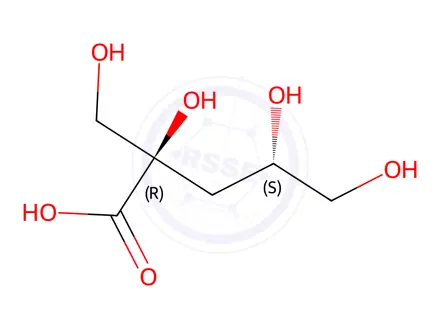 Chemical structure of β-D-Isosaccharinic