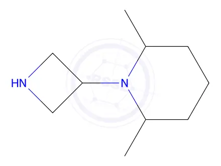 Chemical structure of 1-(Azetidin-3-yl)-2,6-dimethylpiperidine