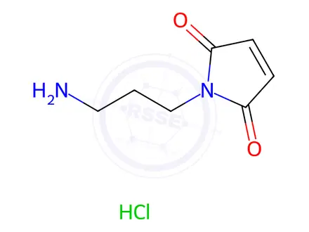 Chemical structure of 1-(3-Aminopropyl)-1H-pyrrole-2,5-dione hydrochloride