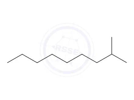Chemical structure of isodecane