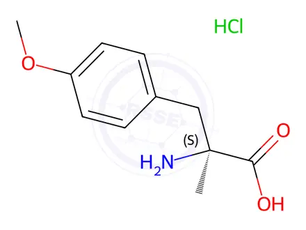 Chemical structure of O,a-Dimethyl-L-tyrosine Hydrochloride