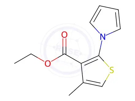 Chemical structure of Ethyl 4-methyl-2-(1H-pyrrol-1-yl)thiophene-3-carboxylate