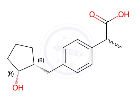 Chemical structure of cis-Hydroxy Loxoprofen (Mixture of Diastereomers)