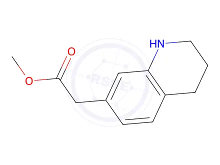 Chemical structure of Methyl 2-(1,2,3,4-tetrahydroquinolin-7-yl)acetate