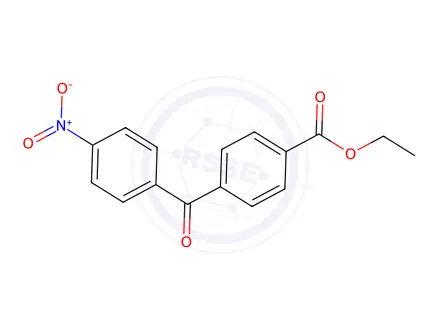 Chemical structure of 4-Ethoxycarbonyl-4'-nitrobenzophenone
