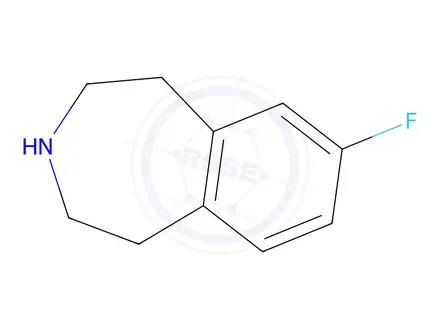 Chemical structure of 7-Fluoro-2,3,4,5-tetrahydro-1H-3-benzazepine