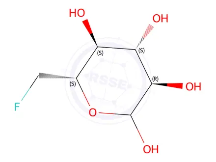Chemical structure of (3R,4S,5S,6S)-6-(fluoromethyl)tetrahydro-2H-pyran-2,3,4,5-tetraol