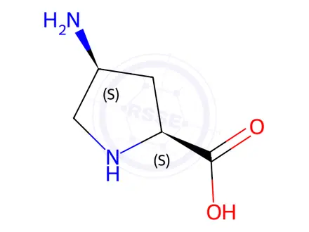 Chemical structure of 4-Amino-cis-L-proline Dihydrochloride