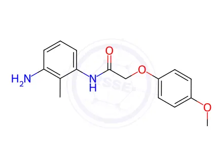 Chemical structure of N-(3-Amino-2-methylphenyl)-2-(4-methoxyphenoxy)-acetamide